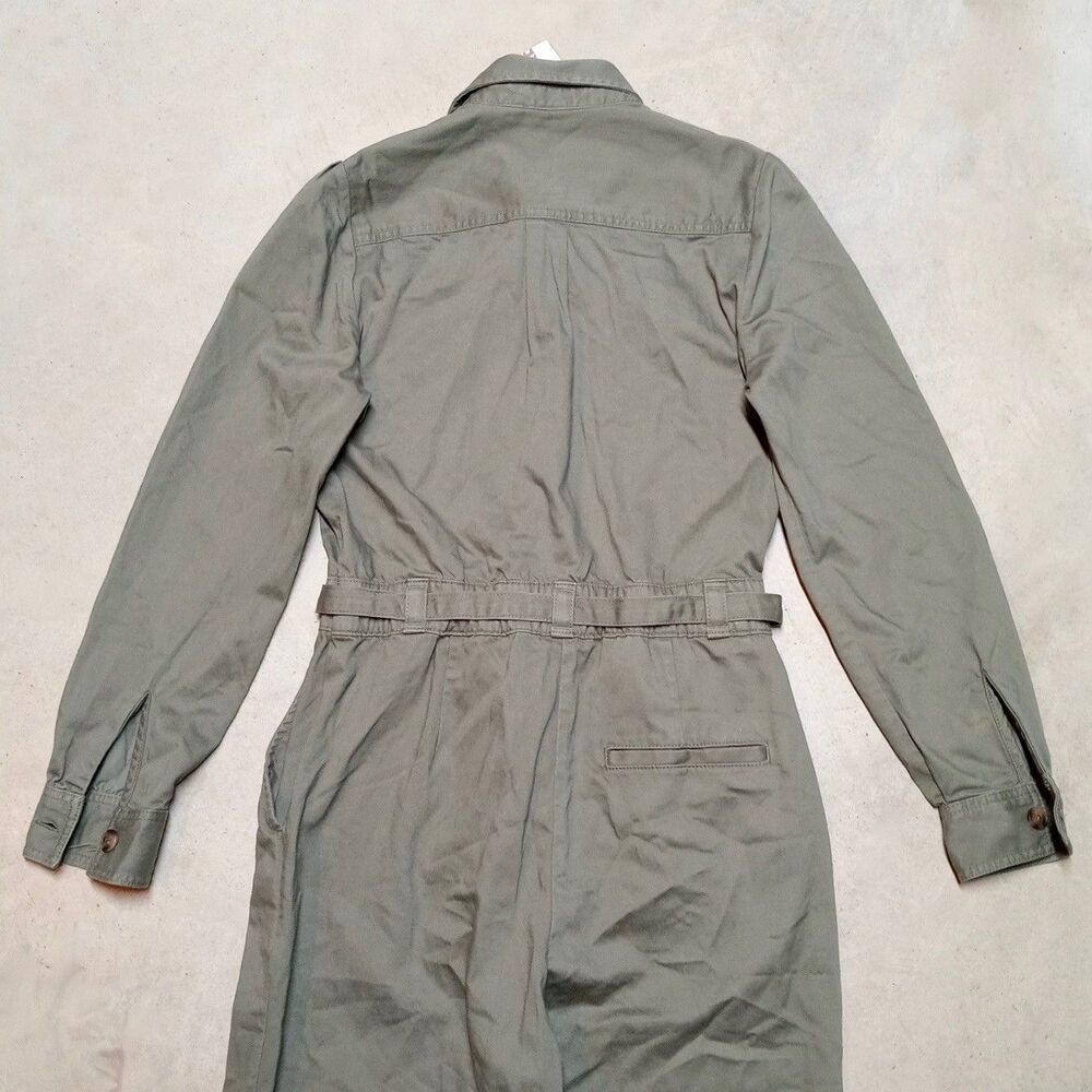 *READ* NWT GAP Jumpsuit Womens Size 4 Long Sleeve Utility Olive Coveralls - Picture 4 of 10